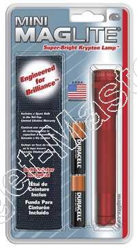 Mag-Lite  -  Mini MagLite  -  2AA  -  Holster Pack  -  kleur Rood